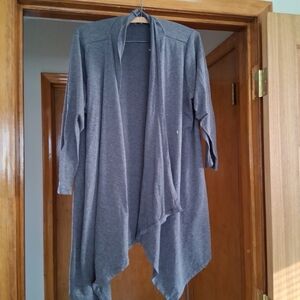 Gray Women's Open Front Cardigan